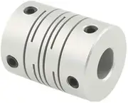 Stepper Motor Flexible Coupling CNC Stepper Motor Flexible Coupling Coupler (8x8mm)(Silver)