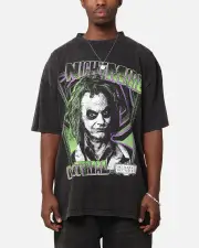 [GOAT CREW] Goat Crew X Beetlejuice Beetlejuice 2 Vintage T-shirt Black Acidwash - Size M M Black Acidwash