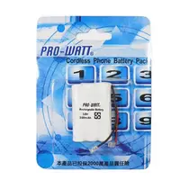 在飛比找屈臣氏網路商店優惠-PRO WATT PRO-WATT萬用接頭 無線電話電池3.