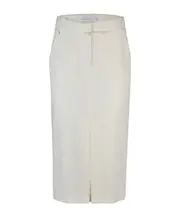 Worn-out mid-length skirt IT40 White