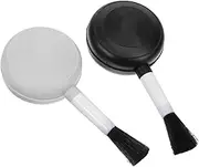 PartyKindom 2pcs Dust Blower and Soft Brush Flexible Plastic Bulb Air Pump for Cleaning Digital Cameras Lenses Keyboards Ergonomic Design No Air Leakage