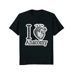 2019 新款短袖休閒 I HEART ANATOMY T 恤解剖 AORTA CARDIAC NURSE TEE 男式