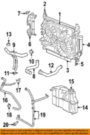 CHRYSLER OEM Radiator Coolant-Recovery Tank Bottle Overflow Hose 55038123AA (for: Chrysler)