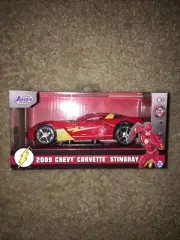 Jada THE FLASH DC Comics 2009 Chevrolet Corvette Stingray Diecast Red 24078 1/32