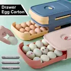 Egg Tray Storage Box Drawer Kitchen Organizer Stackable Holder Food Container