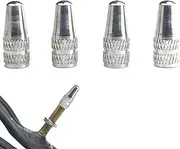 Cap French Valve, Aluminum Alloy Colorful Tire Valve, Valve Caps, 4 prest? Valve Caps Stem, Multifunctional French Style Valve Cap Tire Valve Dust Covers for Outdoors Accessories