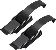uxcell 2Pcs Draw Toggle Latch 4.84-inch SUS304 Stainless Steel Spring Loaded Toggle Catch Hasp Clamp Clip with Spring-Steel Hook - Black