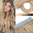 Highlight Thick Glue Tape In Real Human Hair Extensions Skin Weft Seamless Weft
