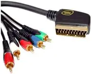 1.5m ISIX SCART to 5RCA Component Video & Stereo Audio AV Cable Cord Lead