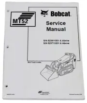 Bobcat MT52 Mini Track Loader Service Manual Shop Repair Book 1 Part # 6902525