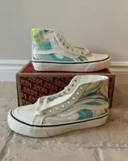 Vans SK8 Hi Resin Swirf Marshmallow Sneaker Men 8 Women 9.5 EU 40.5 VN0A3MV1XGI