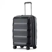 Tosca Comet 88L 25" Hard Case Wheeled Medium Trolley Luggage Suitcase Black