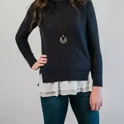 Chiffon Bottom Tank Top Extender | Ruffle, shirt, sweater, blouse lengthen S-4X