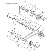 Polaris Fixed Sheave, Genuine OEM Part 0450241, Qty 1