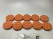 3M 02648 Finesse-it Orange Buffing Pad - 3-1/4 " - Hook-and-Loop - QTY 10