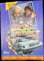 1989 Topps Back to the Future 2 Wax Box ( 36 Factory Sealed Packs ) Vintage