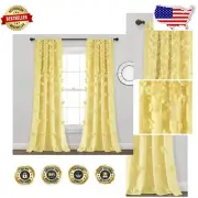 Elegant Light Filtering Curtain Panel 54" W x 84" L - Perfect for Living Room
