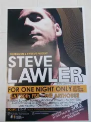 STEVE LAWLER SATURDAY20TH FEB THE ARTHOUSE POSTER SYDNEY 200? MINT