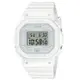 【CASIO 卡西歐】G-SHOCK 纖薄精巧 個性簡約 簡約白 經典方型 GMD-S5600BA-7_40.5mm