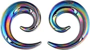 [Oyaface] Glass Ear Tapers Plugs 2G-16mm Handmade Hanger Gauges Piercing Jewelry Set