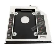 2nd HDD SSD SATA Enclosure Caddy Adapter for HP EliteBook 2560p 2570p With Bezel