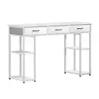 Artiss Computer Desk Drawer Shelves Home Office Study Table 120CM White