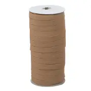 Elastic Bands 3/8 Inch x 50 Yards Stretch Flat Elastic Cord, Brown