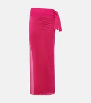 [Eres] Eres Peplum cotton beach cover-up One Size pink