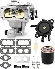 JUWEVAZU Z445 Carb Carburetor Kit Fit for John Deere Zero Turn Mower, Fit For Kawasaki FH721V 25Hp Engine