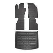 Floor Mats Cargo Liner Set for Jeep Compass 2017-2025 Black 5 Pcs (for: Jeep)