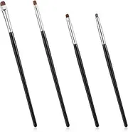 GEEHUA 4Pcs Mini Eyeliner Brushes, Smudge Brush Eyeshadow Brushes Eyeliner Makeup Tools for Women Precision Eyeshadow Makeup Beauty Cosmetic Application
