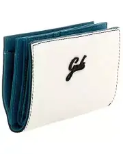 Wallet Gabs Gmoney14 Ruga Black Horizontal Woman Leather Optical White