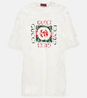 [Gucci] Gucci Interlocking G lace top AU 4 white