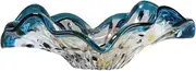 Fruit And Produce Storage Basket Glass Lotus Leaf Fruit Bowl Home Living Room Dining Room Desktop Decor Fruit Dish Candy Bowl Modern Art Transparent Fruit Plate Candy Bowl Suitable For Kitchen Counter