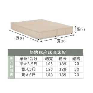 【ASSARI】本田房間組二件_床箱+3分床底(雙人5尺)