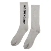 Independent Trucks Socks Baseline Mid Crew Grey Heather 1 Pair