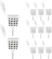 Bonsai Fertiliser Baskets - Fertilizer Mesh Baskets | 10pc Plant Grow Fertiliser Container Box with Lid for Slow and Timed Release Fertilizers | Aquarium Planting Nutrition Cups for Succulent