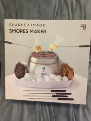 SHARPER IMAGE Electric Tabletop Smores Maker for Indoors, 6-Piece Set