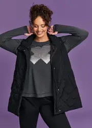 [Taking Shape] Taking Shape Active Puffer Quilted Vest Size 10 in Black - Plus Size Women's Coats & Jackets Black