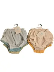 2x Cloud Island 3-Pack Bloomers Soft Comfy Bottoms Size 0-3 mons = 6 Diff Colors