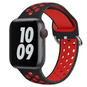 Apple Watch IWatch Band Silicone Strap Black & RED