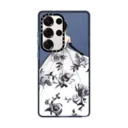 Galaxy S25 Ultra Impact Magnetic Case Classique -Fashion Illustration Transparent Case-