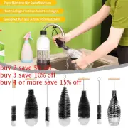Stream Bottle Brush Glassware Jars Cleaner With Beechwood Handle Cleaning Brush