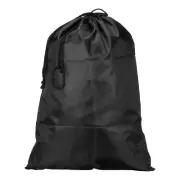 16.5" Clothes Storage Double Drawstring Bag for Camping, Black