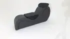 Black Kama Sutra S Chair, Tantra Love Seat, Yoga Chaise Lounge. Larger Size.