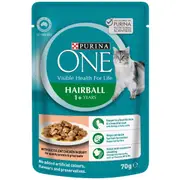Purina One Hairball Chicken Wet Cat Food 70g 12x70g