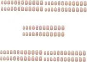 FRCOLOR 5 Sets False Nails Manicure Stickers Coffin Nails Diamond False Nail Rhinestone False Nails French False Nails Rhinestone Nail Tips Coffin Fake Nails Abs Material Rhinestones Glue