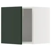 METOD wall cabinet, white/Havstorp deep green, 40x37x40 cm