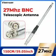 1PC 150CM/59.05inch 27MHz CB Radio Telescopic Antenna BNC Male Connector Radio