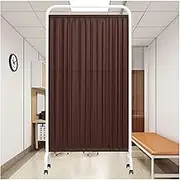 Medical Privacy Screen,Folding Privacy Screen with Wheels,Single Panel Protective Screens Divider,Ward/Beauty Salon/Health Hall Standing Door Partition(Yellow,4-Panel)